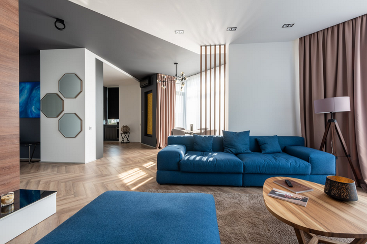 blue couch