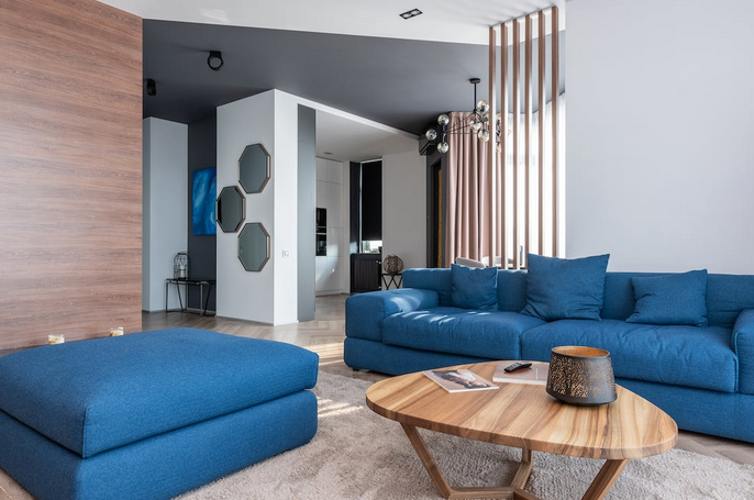 blue couch